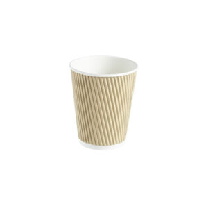 12oz Kraft Triple Layer Ripple Paper Cup 340ml (20 x 25)