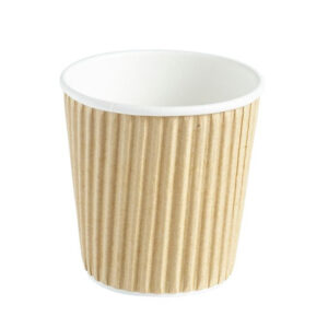 4oz Kraft Triple Layer Ripple Paper Cup 113ml (25 x 40)