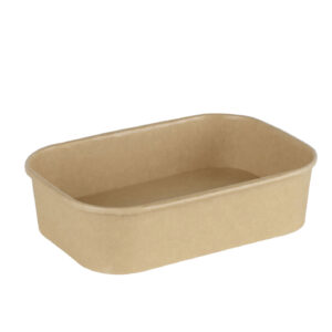 500ml Kraft Rectangular Container 1x300