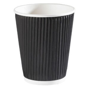 12oz Black Triple Layer Ripple Paper Cup 340ml (20 x 25)