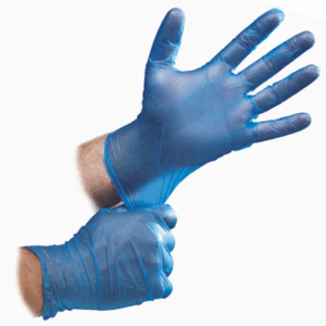 Medium Blue Vinyl Gloves (10 x 100)