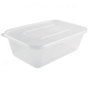C650 Clear Microwavable Cont & Lid 1x250