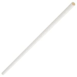 White Paper Flexi Straw In Dispenser 195mm X 6mm (1x250)