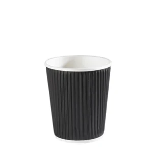 8oz Black Triple Layer Ripple  Paper Cup 227ml (20x25)