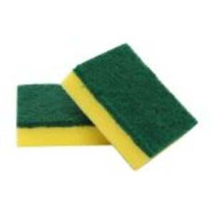 Large Jumbo Sponge Scouring Pads 14 x 10cm (1 x 10)