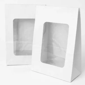 White Cookie Bag With Window