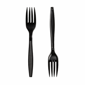 Black PS Reusable Forks (10 x 100)