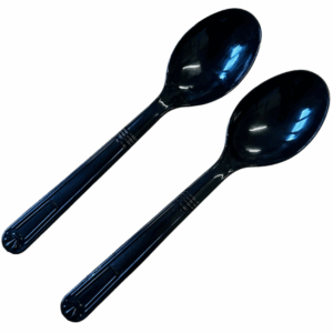Black PS Reusable Dessert Spoons (10 x 100)