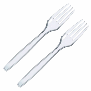 Clear PS Reusable Forks (10 x 100)