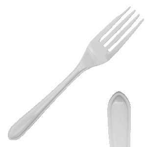 White PS Reusable Forks  (10 x 100)