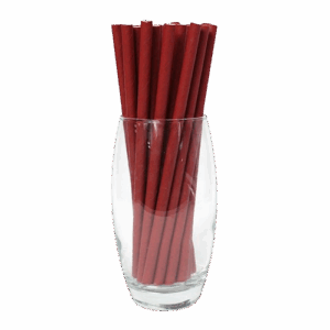 Red Paper Straight Smoothie Straws 200mm x 8mm (1 x 200)